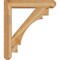 Ekena Millwork Merced Craftsman Rough Sawn Bracket w/ Offset Brace, Western Red Cedar, 6"W x 28"D x 32"H BKT0604X28X32MRC04RWR - alternate 2